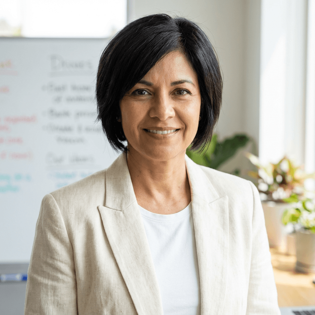 Elena R., female office manager in her early 30s