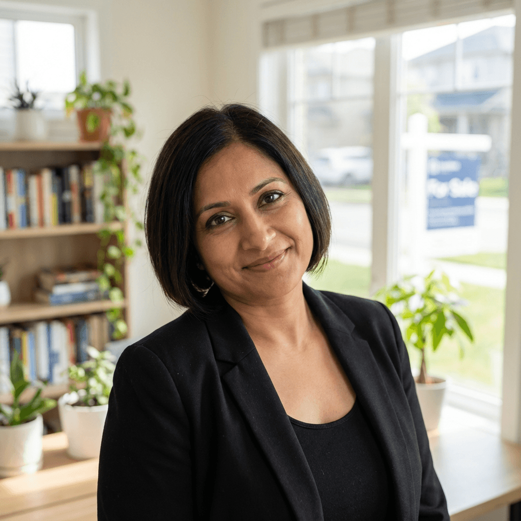 Priya Patel at her office in Toronto